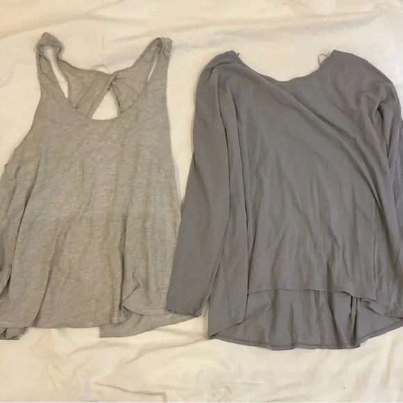 SIX lululemon athletica Black and White and grey Tops, large and extra-large - Picture 2 of 3